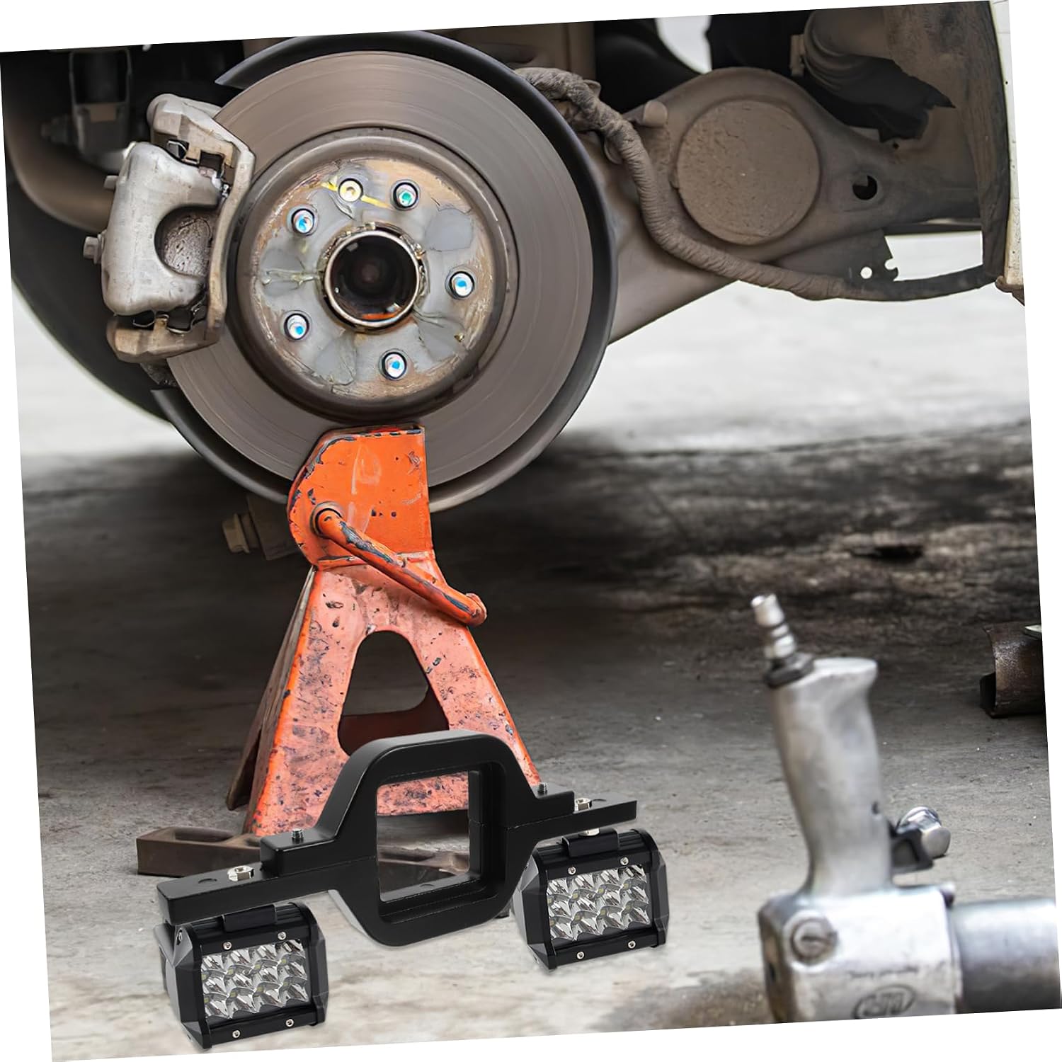 Universal 2-Bolt Design Trailer Tow Hitch Mount Bracket Quick Installation for Search Lighting Bracket