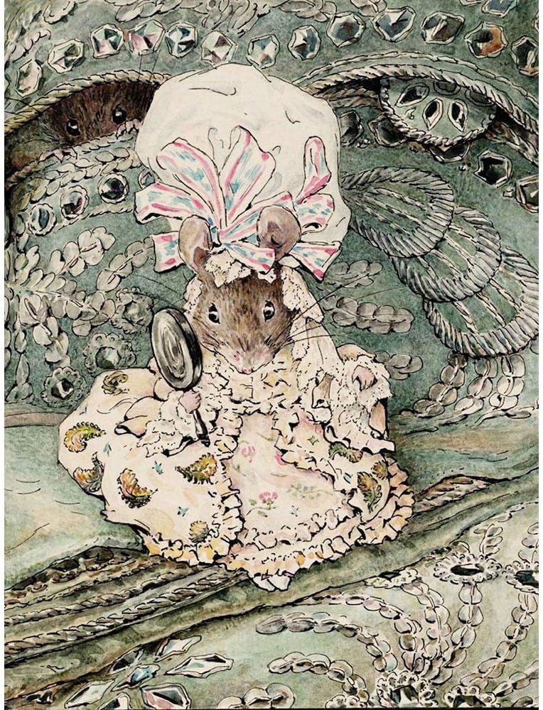 Wee Blue Coo Helen Beatrix Potter Lady Mouse Mob Cap Art Print Poster Wall Decor 12X16 Inch