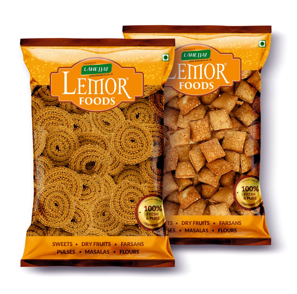 LEMOR Special Snacks And Namkeen Combo For Foodie Indians|Bhajni Chakli 250 Gms|Sweet Shankarpara 250 Gms (Total 2 Packs) (Total Snacks Weight 500 Gms) (B0BH3TCMDS) Amazon Price History, Amazon Price Tracker
