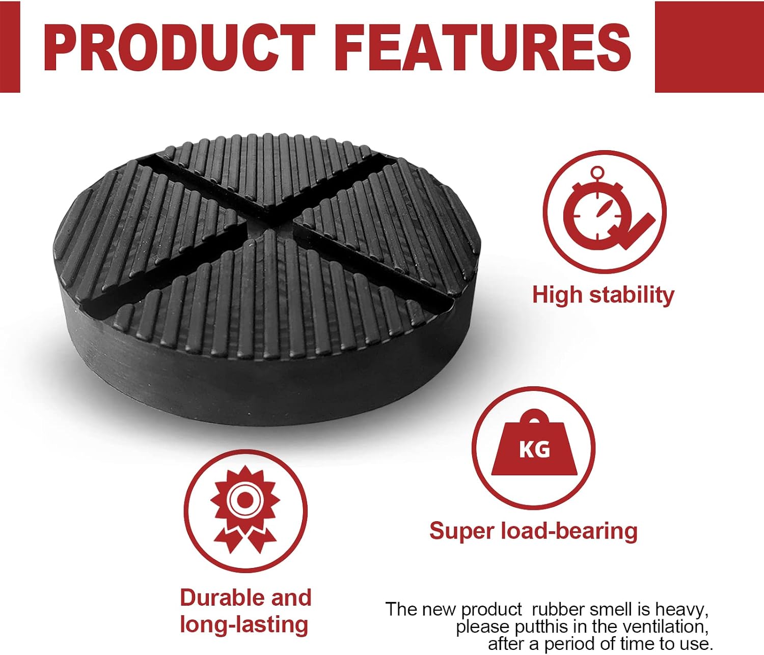 1 Pack Universal Floor Jack Pads, Jack Pad Adapter Pinch Weld Side Frame Rail Protector Puck/Pad, Car Lift Frame Rail Protection Accessories