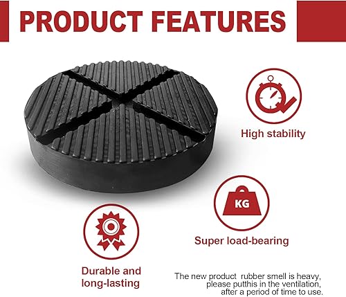 Miniatura 4 de 1 paquete de almohadillas universales para gato de piso, adaptador de almohadilla de pellizco, protector de riel de marco lateral de soldadura para