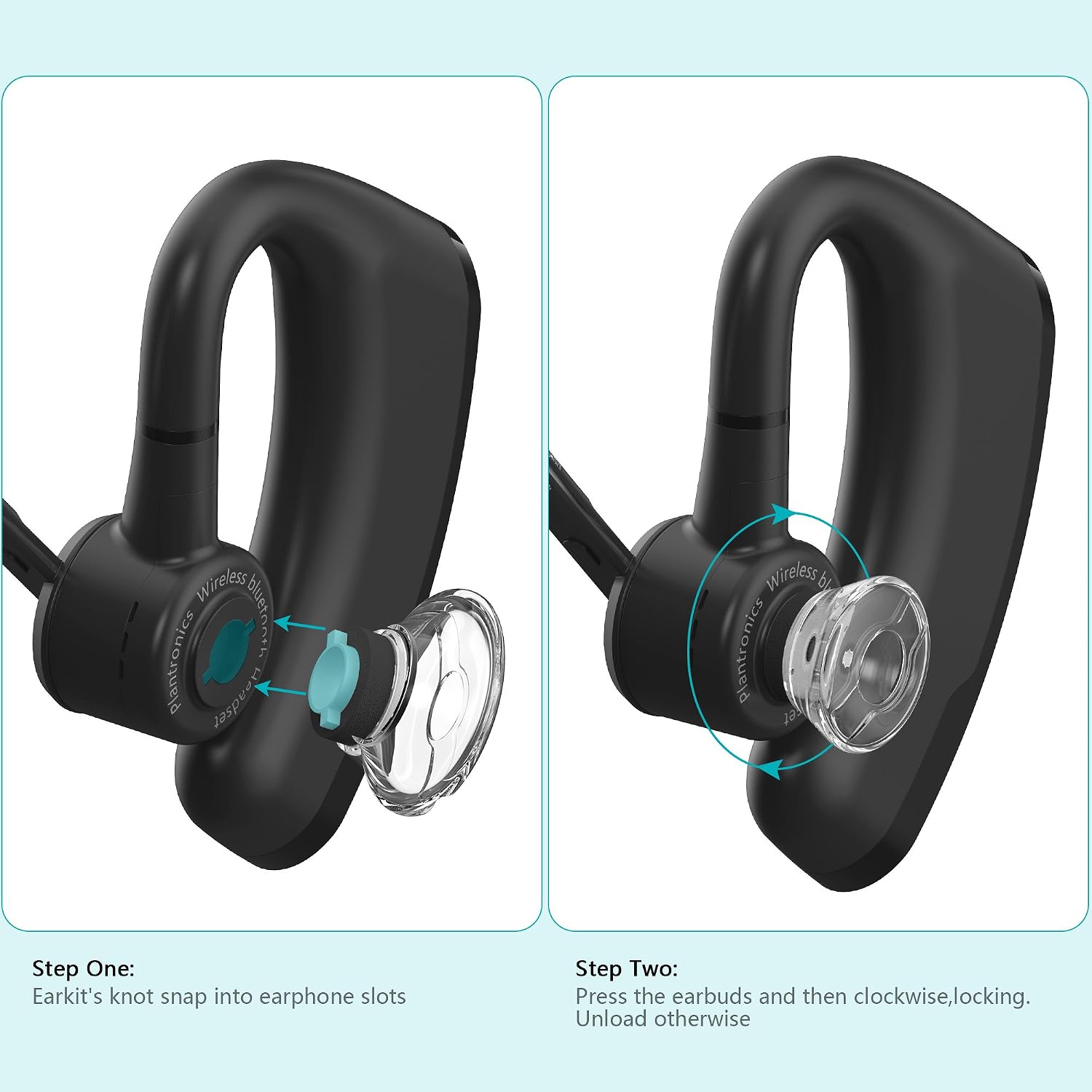 3X Earpieces for Plantronics Voyager Legend Eartip Kit,Plantronics Voyager 5200 5220 5210 Bluetooth Headset Foam Covers-Small