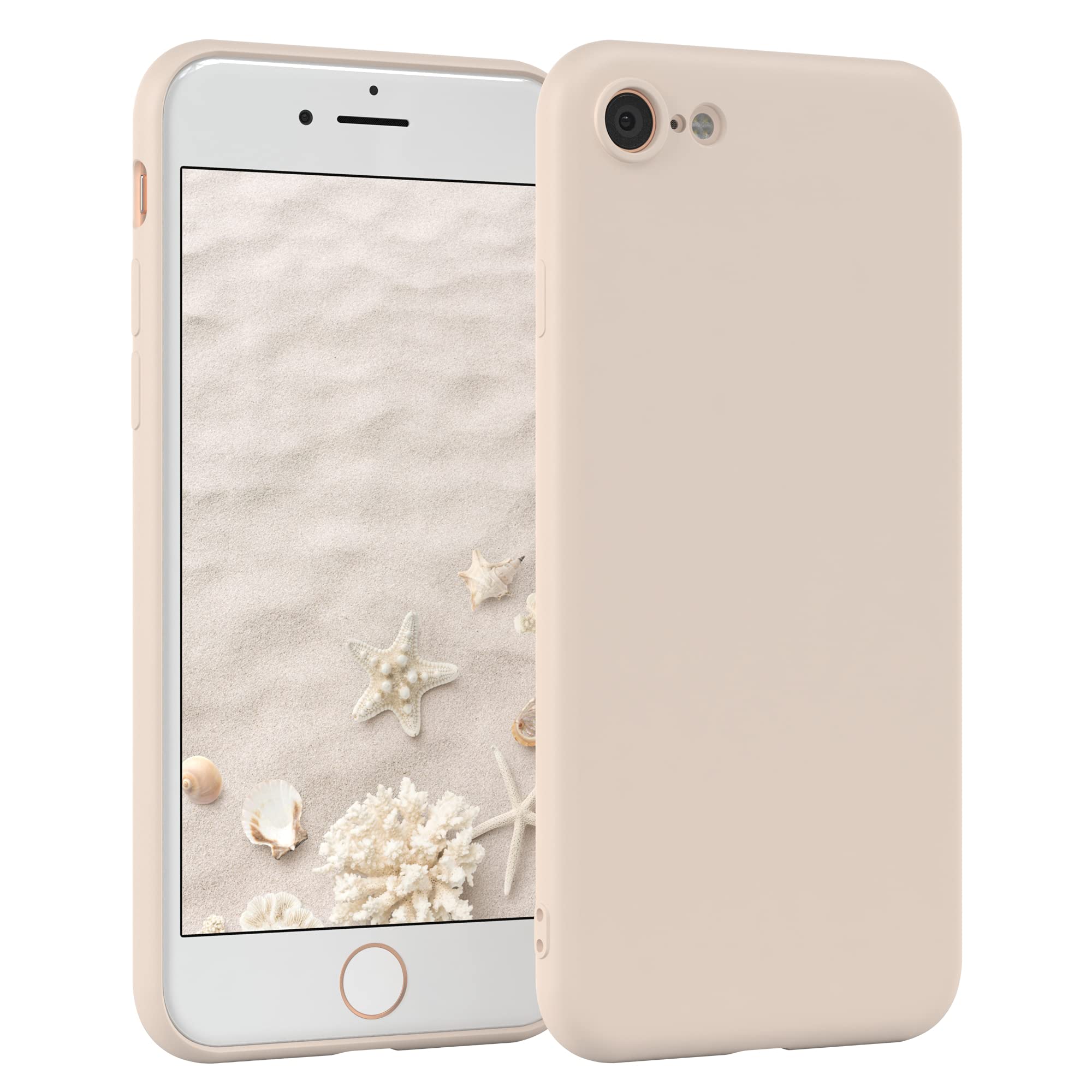 Silikonhülle Für IPhone SE 2022/2020 & IPhone 7/8 – Stoßfest, Schwarz Matt