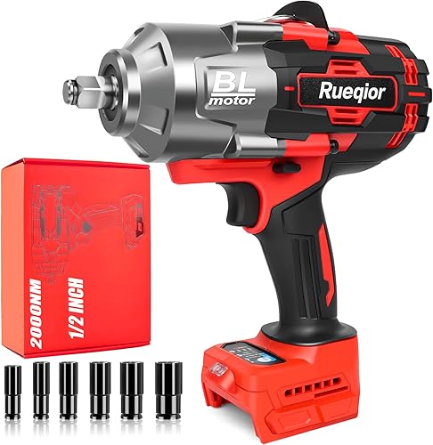 Miniatura 13 de Llave de impacto inalámbrica de 1/2 pulgada para batería DeWalt 20 V MAX, llave de impacto de 1000 pies-libras (1360 N.m), impacto eléctrico sin