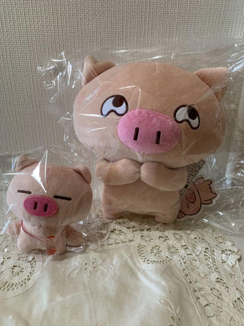 Amazon.co.jp: ぶたたline ぬいぐるみ レア えへへ なお目々 金魚 ちび