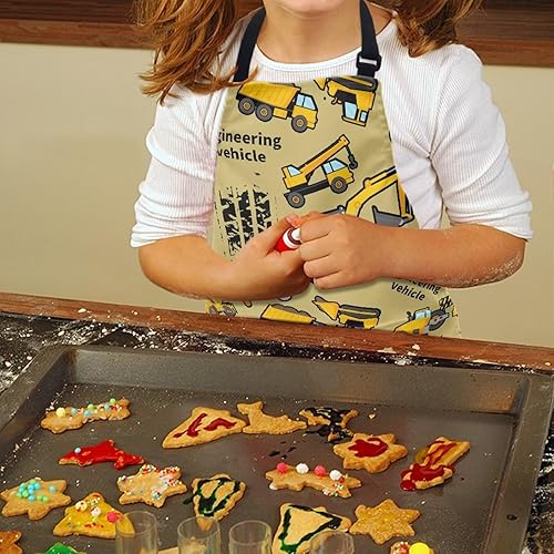 Vista 74 de doginthehole Delantal para niños con bolsillo para niños y niñas, delantales de chef ajustables con 2 bolsillos para cocinar, pintar