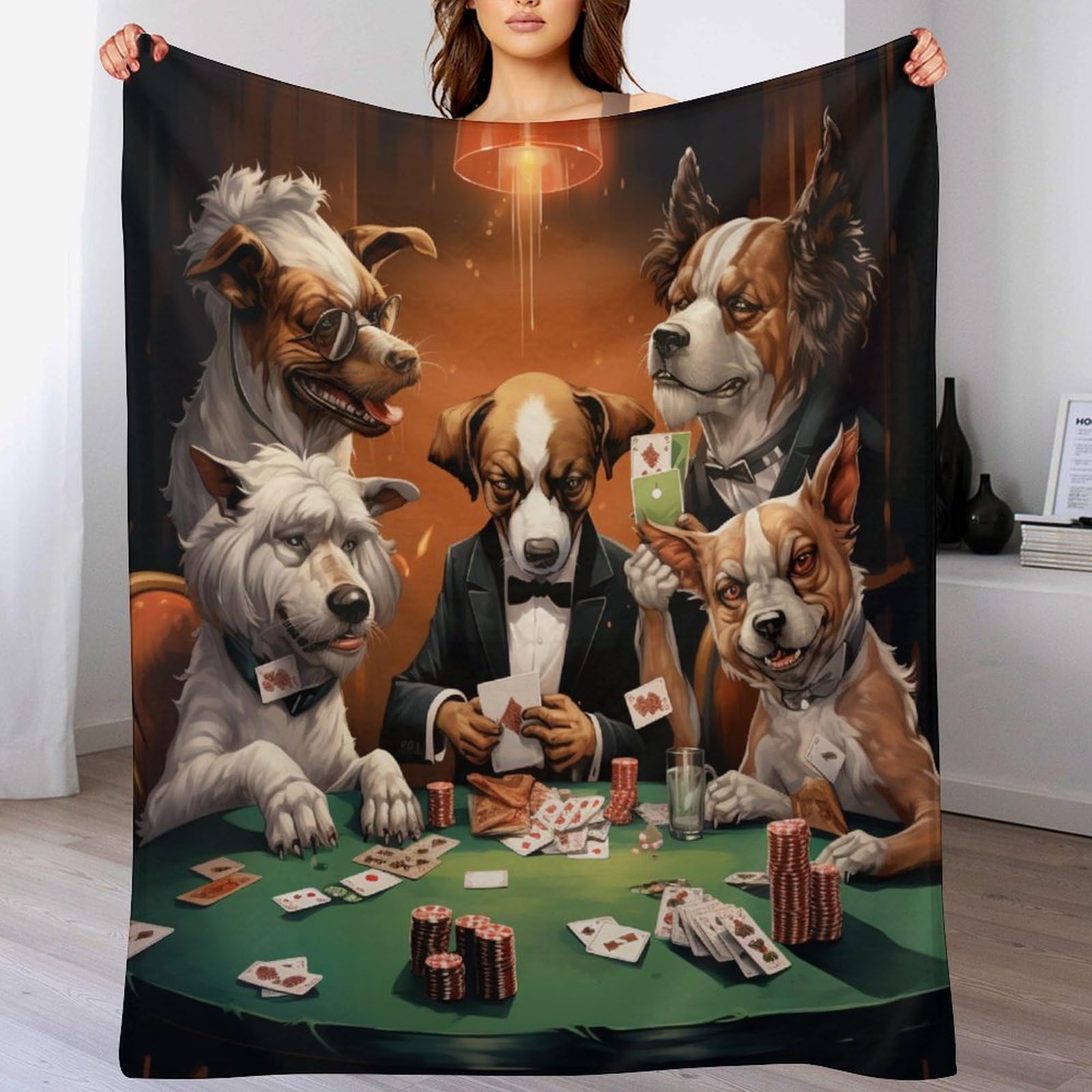 Couvertures polaires en cute chien douillettes pour des soirées canapé cocooning