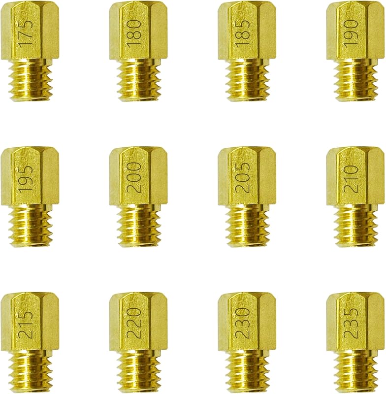 Kit de giclês principais para carburador Mikuni VM/TM, sextavado grande YGQ #175–#235