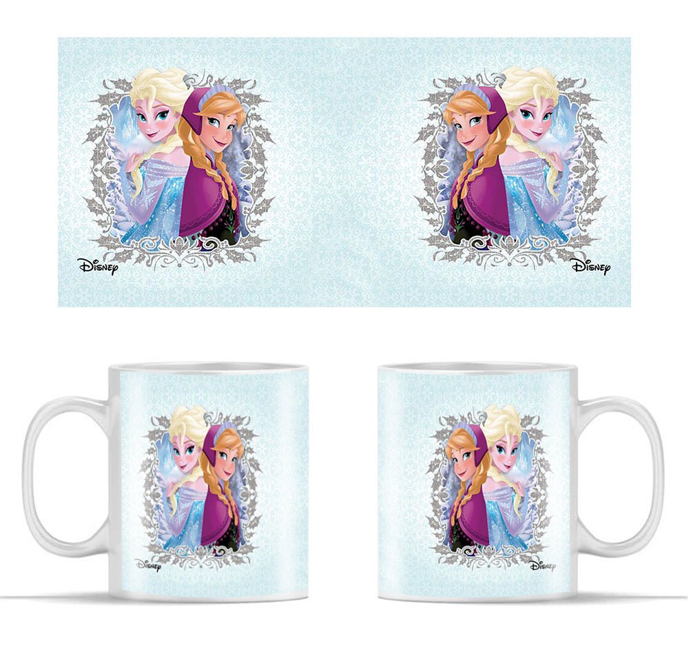 Muggies Magic Anna Elsa 11Oz Ceramic White Mug By DelhiSuperBazar.