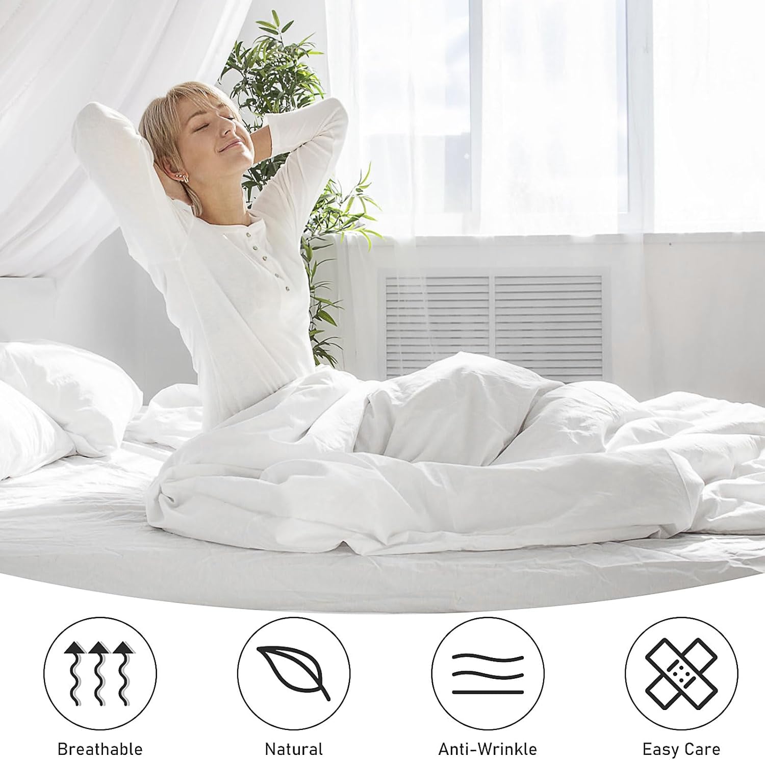 10 Pack Bedding Twin Fitted Sheets Bulk Fitted Bed Twin Size Sheet 39'' x 75'' Single Size Bottom Sheets up to 12 Inches, Ideal for School Dormitory Home Salons Hotels (White)