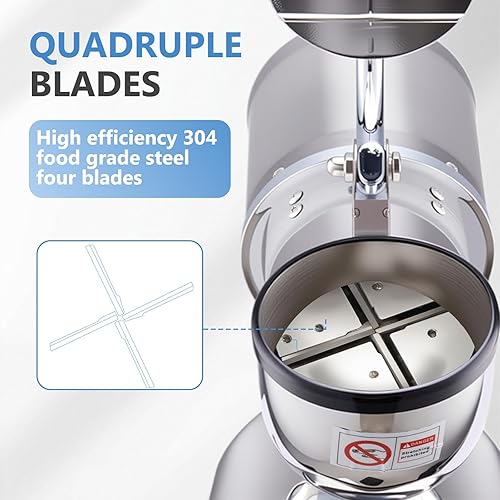 Miniatura 3 de Máquina de afeitar eléctrica de hielo de 300 W, máquina de hacer cono de nieve de 440 librashora, máquina de hielo afeitado de acero inoxidable para