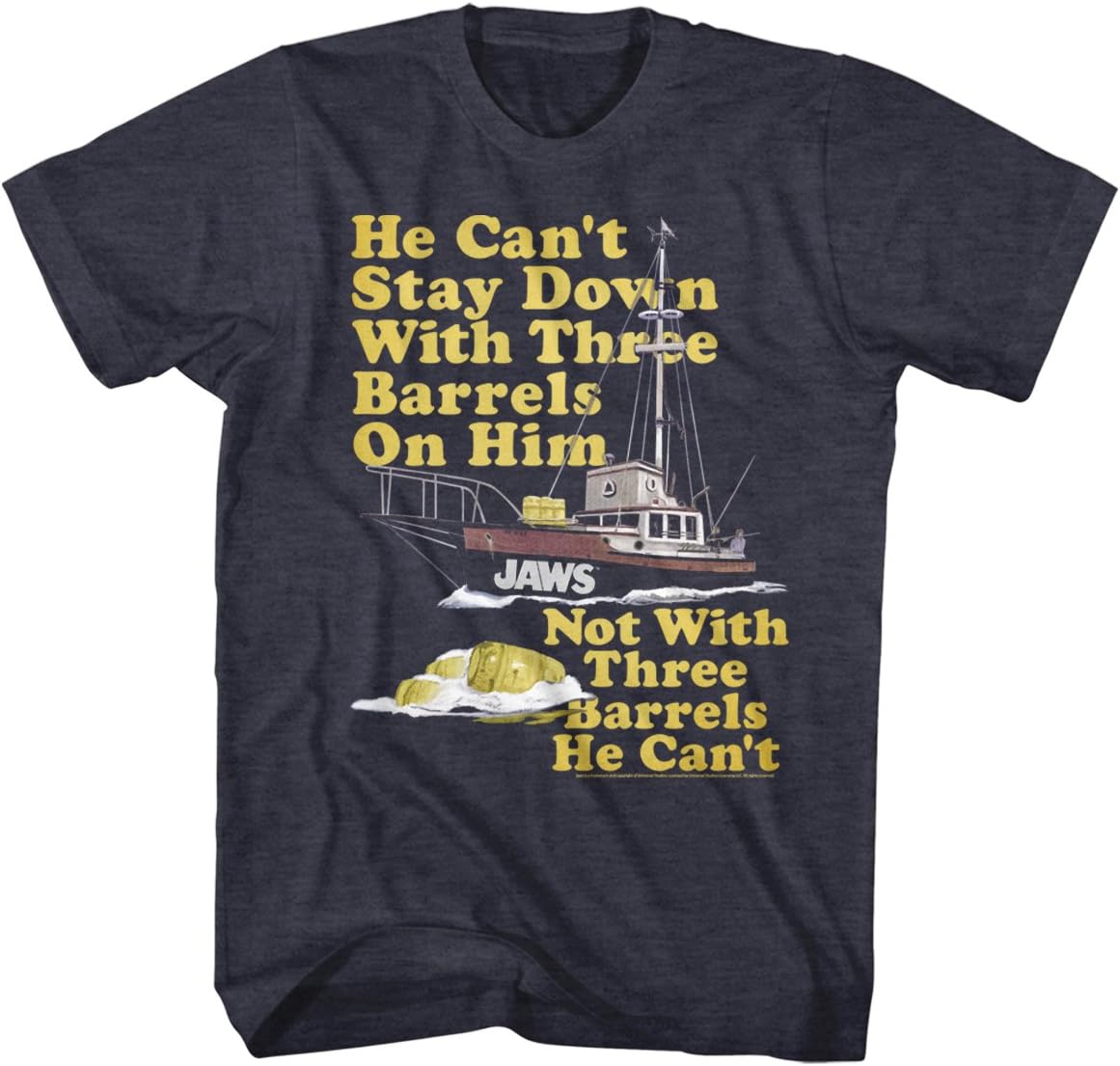American Classics Jaws 1975 American Shark Thriller Film Spielberg Movie Adult T-Shirt Tee