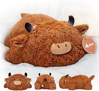 Sponsored You’re seeing this ad based on the product’s relevance to your search query.Learn more about this advertisement Mewaii Weighted Plush Weighted Animals Highland Cow Cuddly Toy 58 cm, 1.8 kg (4.0 lbs) Kawaii Plush Toys for Children, Comfortable and Cuddly, Cuddly Toys for Women and Men