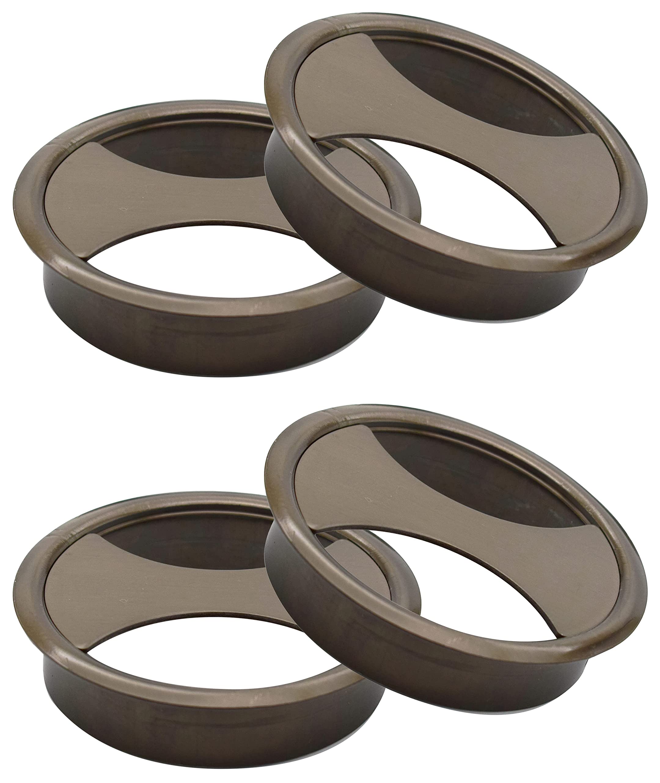 rab cable manager stainless steel(2.5" graphite, finish:- black satin, pack of 4 pcs)