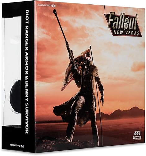 Miniatura 11 de McFarlane Toys - Paquete de 2 armaduras de guardabosques antidisturbios de Fallout New Vegas y Benny