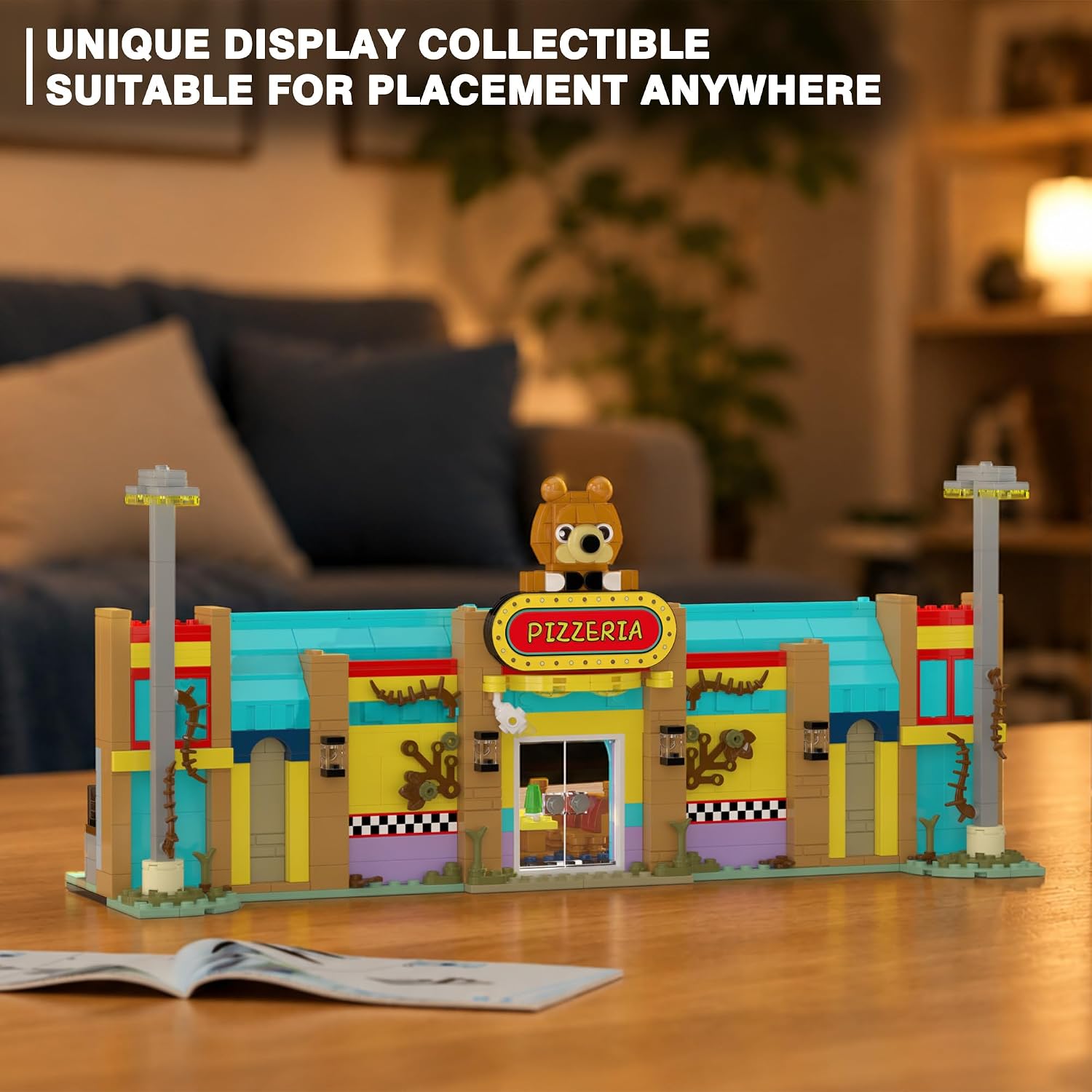 Pizzeria Building Blocks Set Horror Toy for Security Room Classic Game Fans image 5