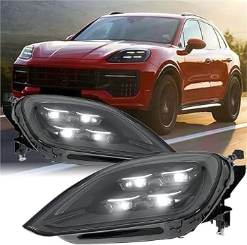 Car Headlights Compatible with Porsche Cayenne 2024 2025 Configure Styling Matrix Front Lights Assembly