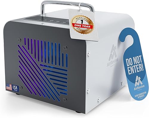 Generador de ozono - 100,000 mg- Eliminador de olores de ozono premium para uso doméstico y comercial, máquina de ozono portátil, eliminación de