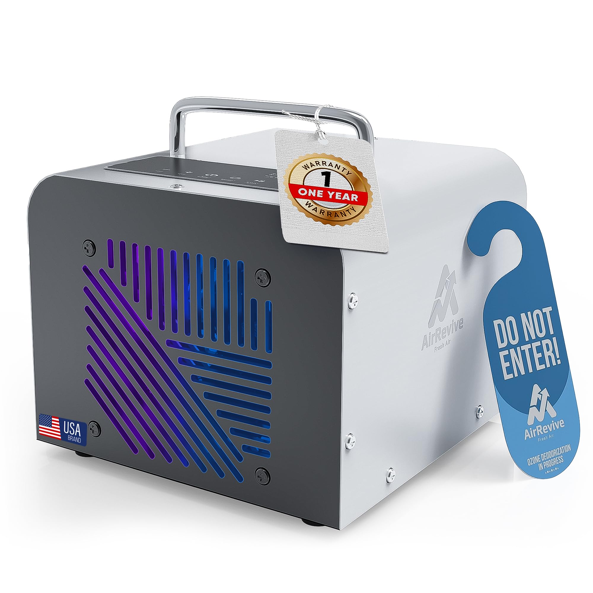 Ozone Generator- 100,000mg- Premium Ozone Odor Eliminator for home & commercial use- Portable Ozone Machine Odor Removal for Smoke, Pet & Other Smell- Large Areas Ionizer Air Purifier for Home, Car