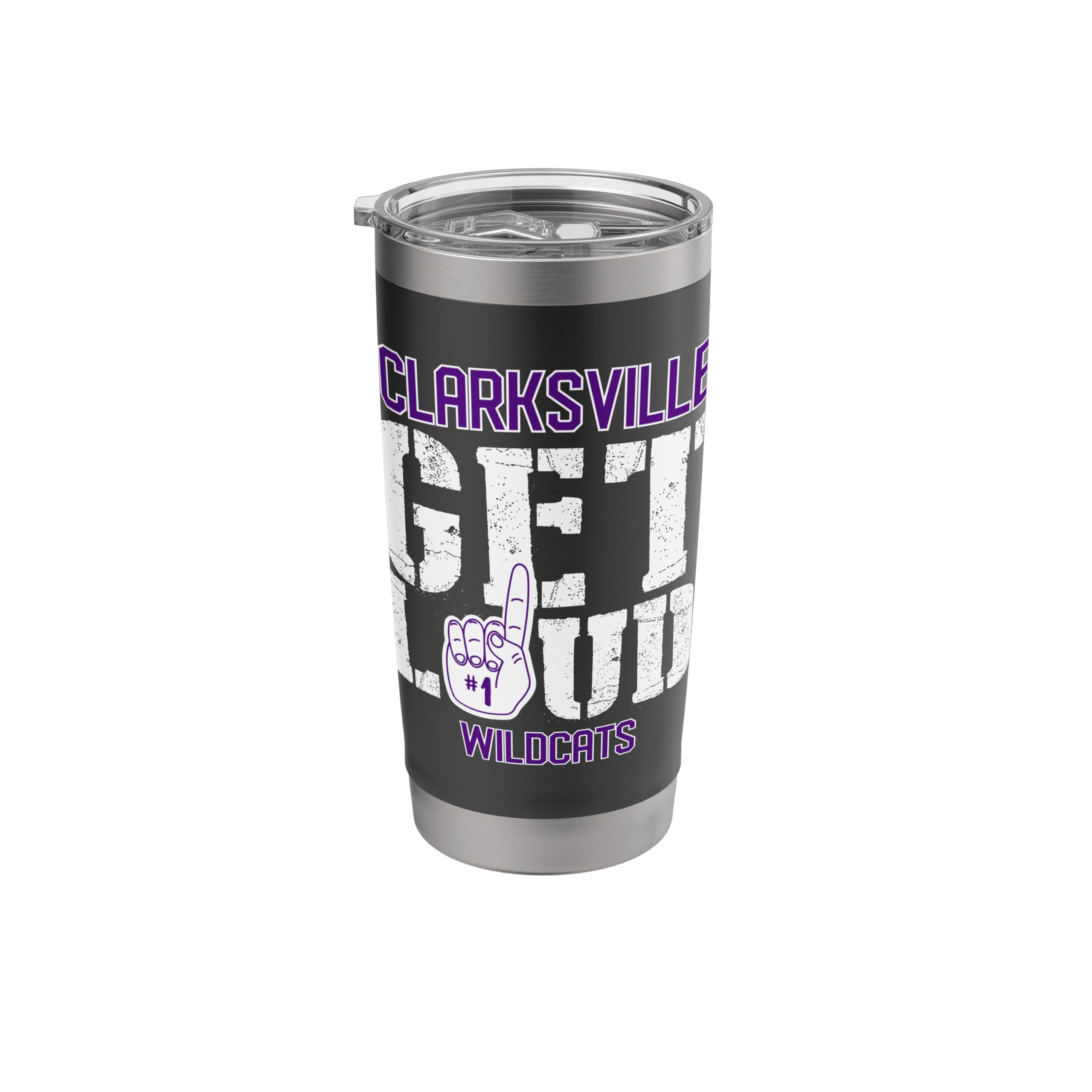Clarksville High School GET LOUD Wildcats Stainless Steel Insulated Tumbler