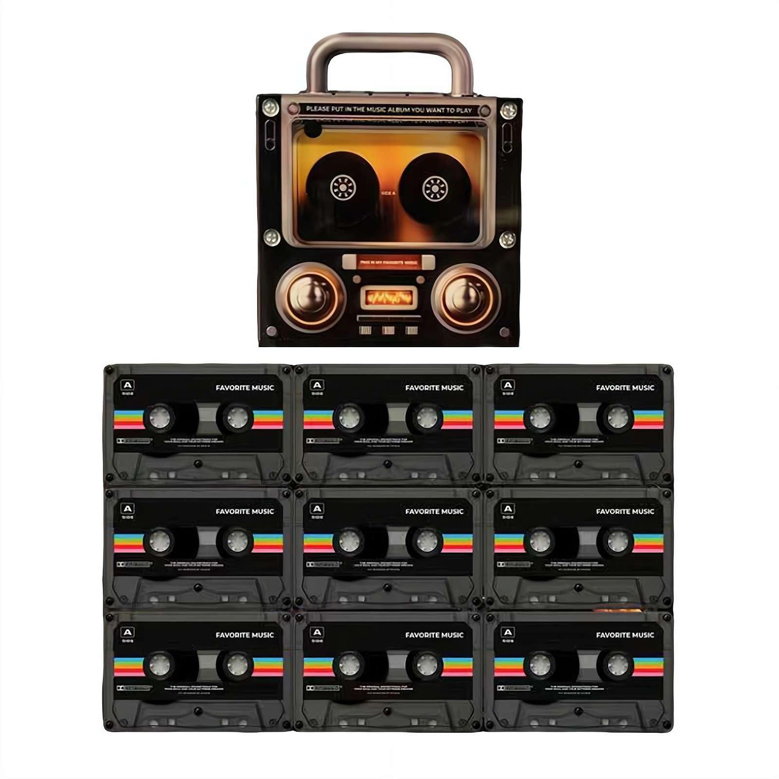 Lecteur de musique vintage NFC, une idée cadeau rétro pour le frigo