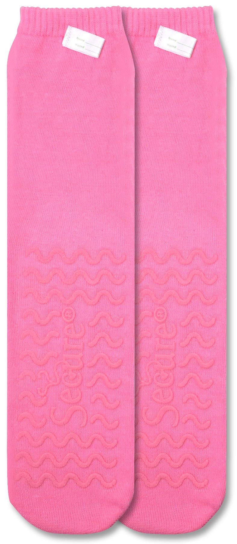 Secure Safety Solutions Ultra Soft Non-Slip Grip Slipper Socks - Fall Injury Prevention Hospital Sock All Around Tread Pattern