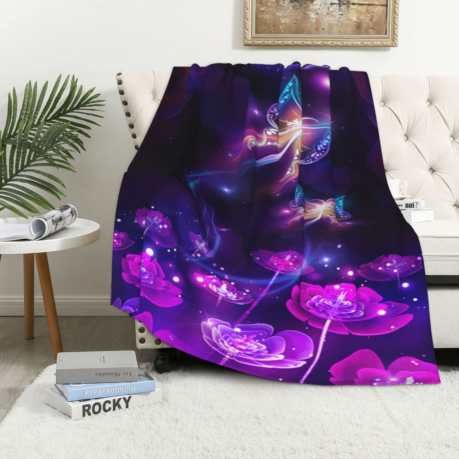 Couverture en flanelle pour vos soirées cocooning sur le canapé du salon