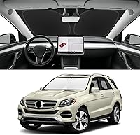 Vista 13 de Parasol de parabrisas de ajuste personalizado para Nissan Titan 2017-2024, bloquea los rayos UV y el calor, parasol de ventana delantera, fácil