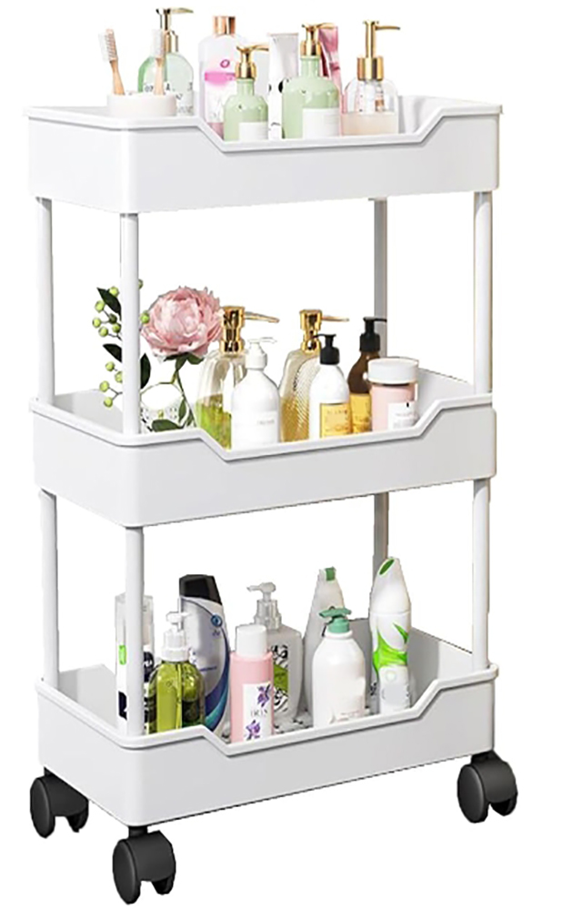 昭和レトロ セキスイプラスチック キャスター付き キッチンワゴン