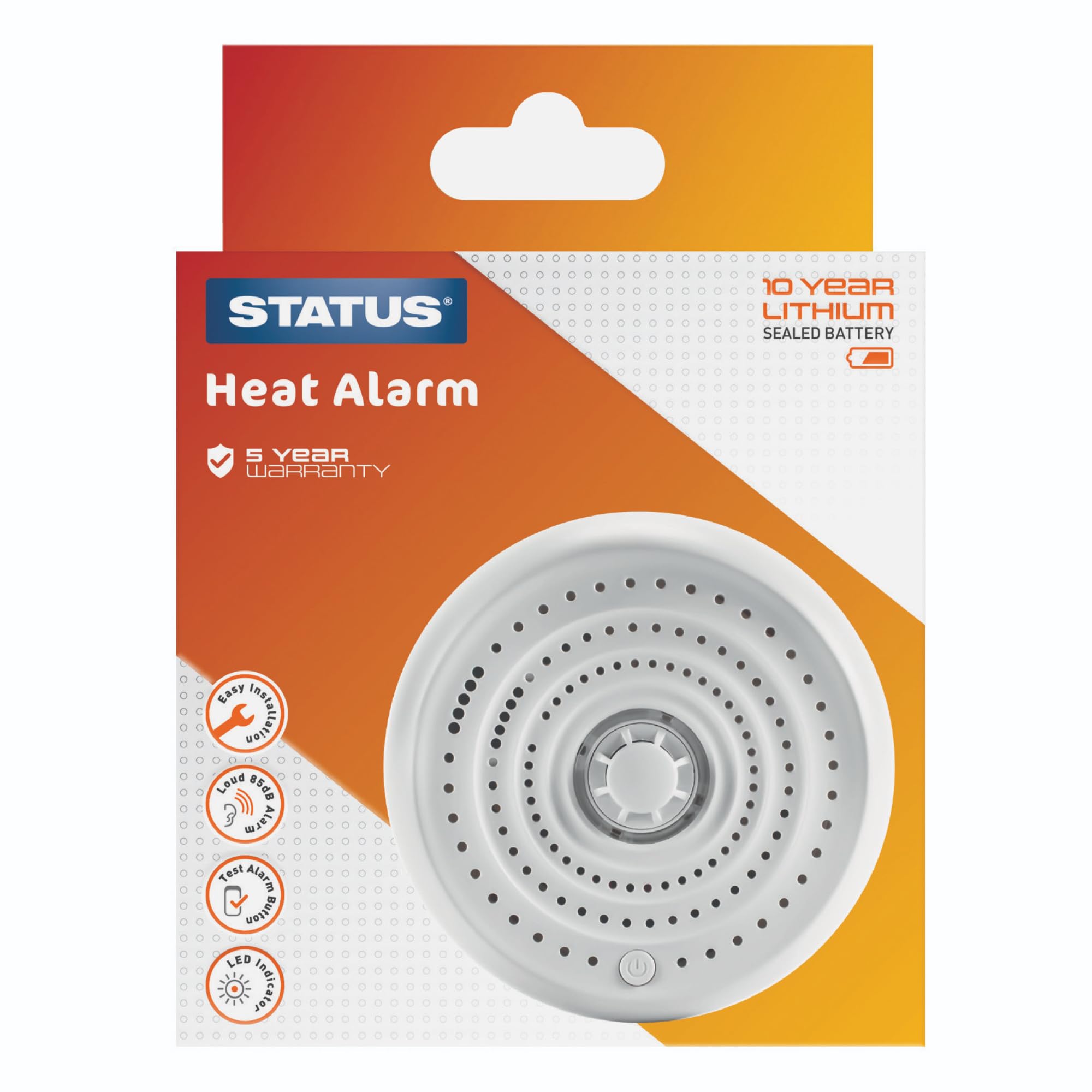 Status Home Heat Alarm | Heat Detector including Batteries | SSBHA1PKB5