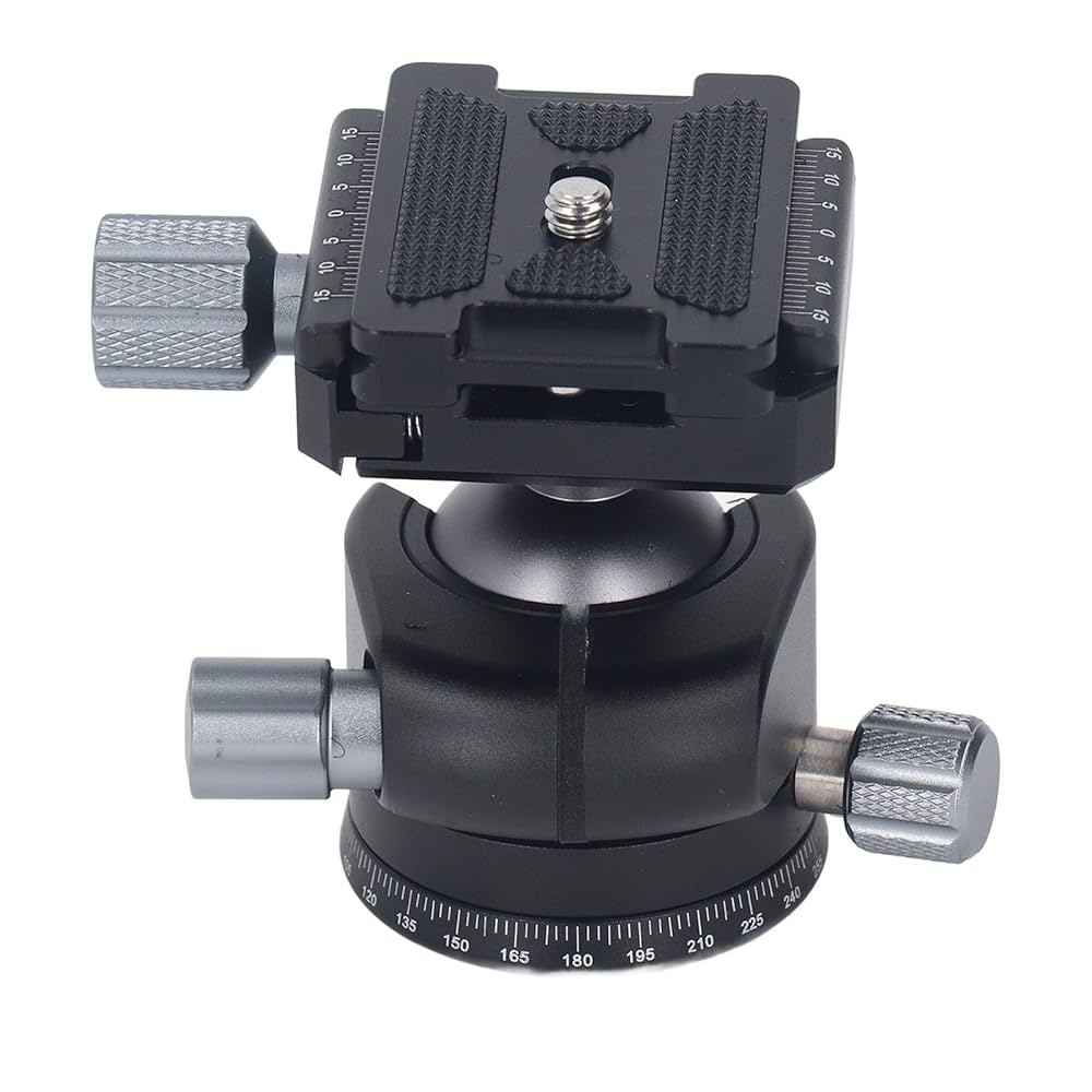 確認用3 Amazon | 三脚ボールヘッドカメラスタビライザー ノブ2個 上部1