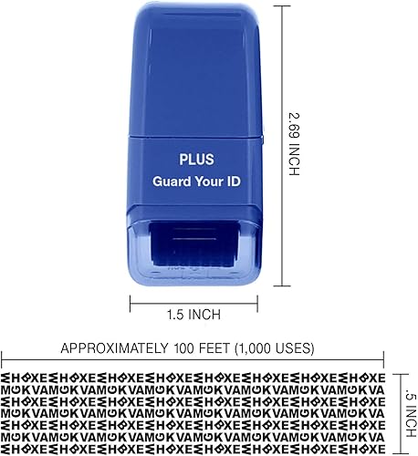 Miniatura 2 de Guard Your ID Identity Protection Stamp Roller, azul, IS-520CM