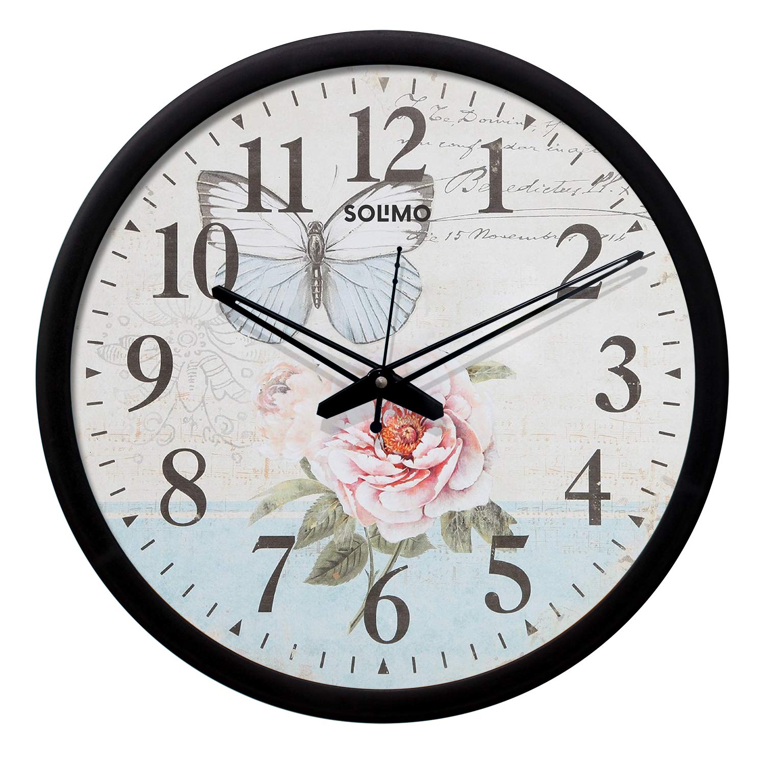 Buy Amazon Brand Solimo 12inch Wall Clock Designer (Silent
