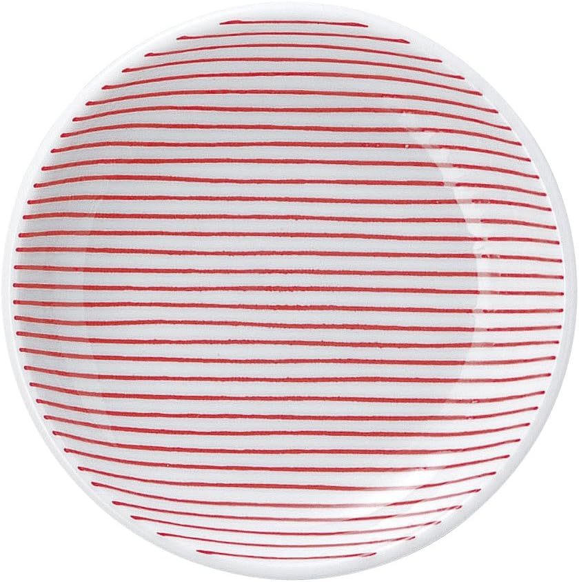まるか光洋 AMK-1817414 Thin Stripe Green 4.3 inches (11 cm) Yakumi Dish