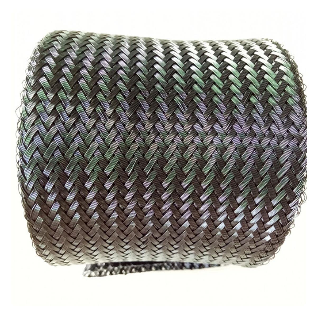 Anpassbare 5/100/300 m 3 mm bis 100 mm isolierte Geflechthülse PET-Draht erweiterbare Kabelhülse schwer entflammbares Nylon-geflochtenes Rohr - 300 m, 18 mm