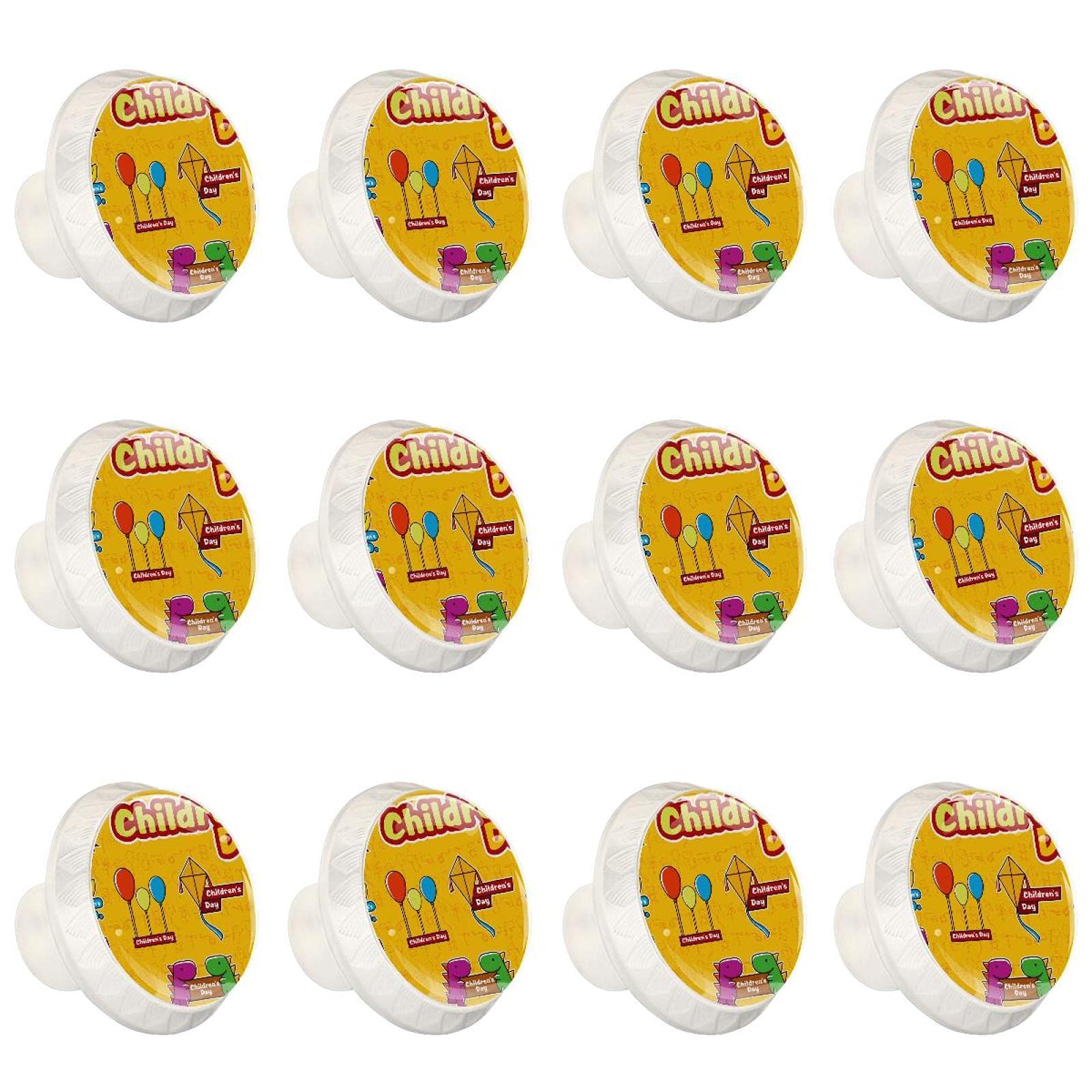 Boutons d'armoires de cuisine boutons décoratifs ronds poignée tiroir commode 12 PCS