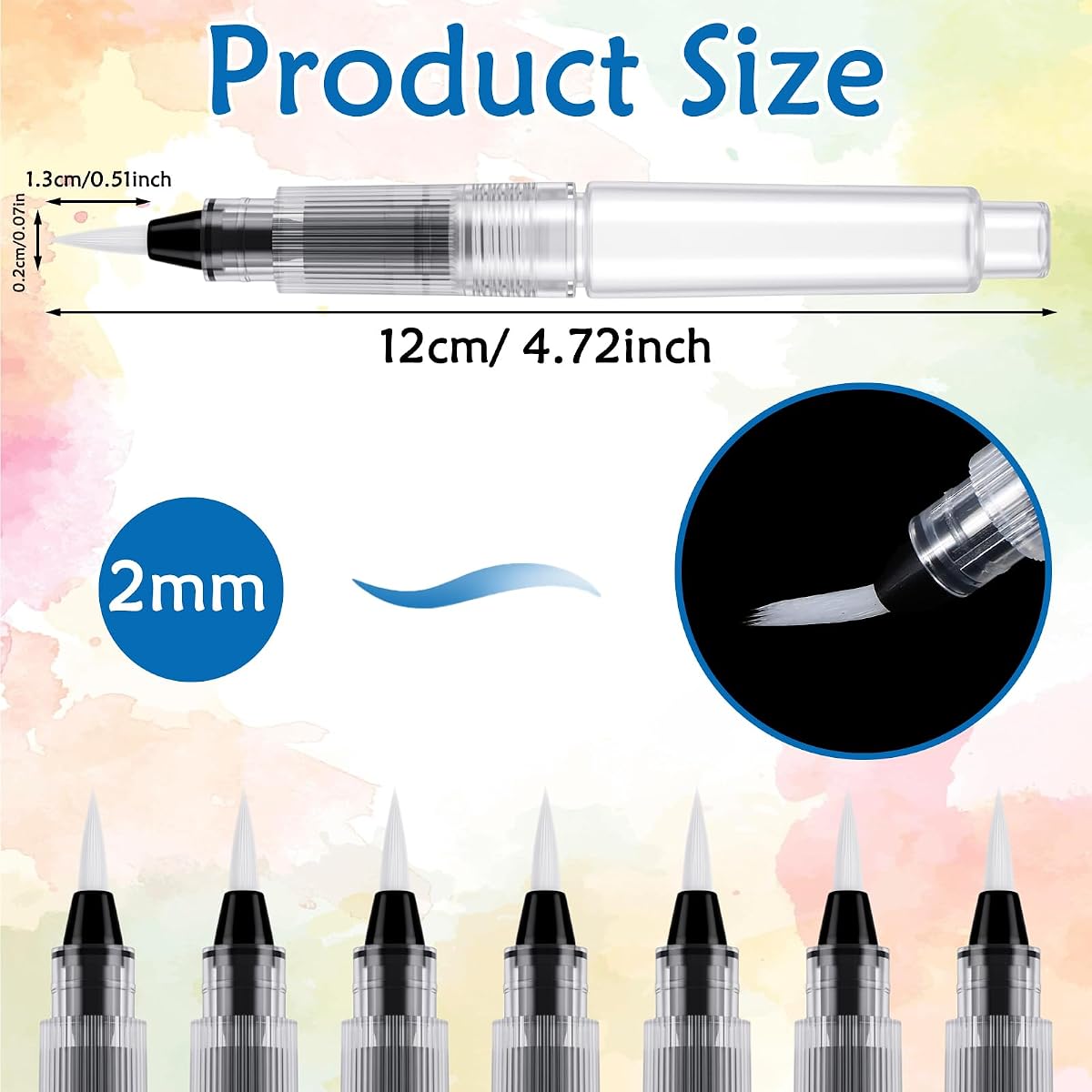 Grabie 50 Color Watercolor Paint Set with Brush Pens view 2