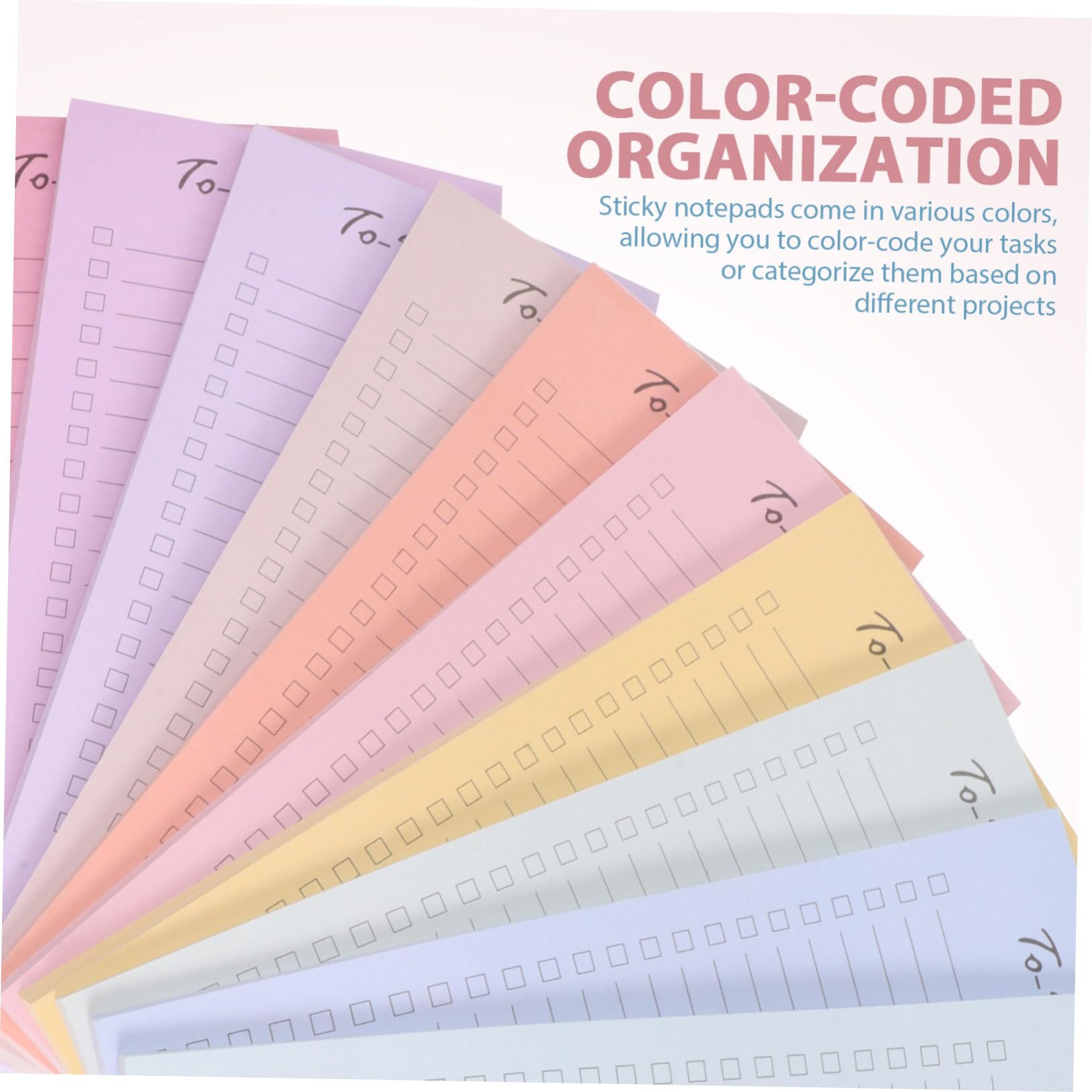 DOITOOL Blocco Note Pianificatore per Agenda Giornaliera, Promemoria e Tracciamento Attività, 10 Pads, 50 Pagine per Pad, Carta per Ufficio e Scuola