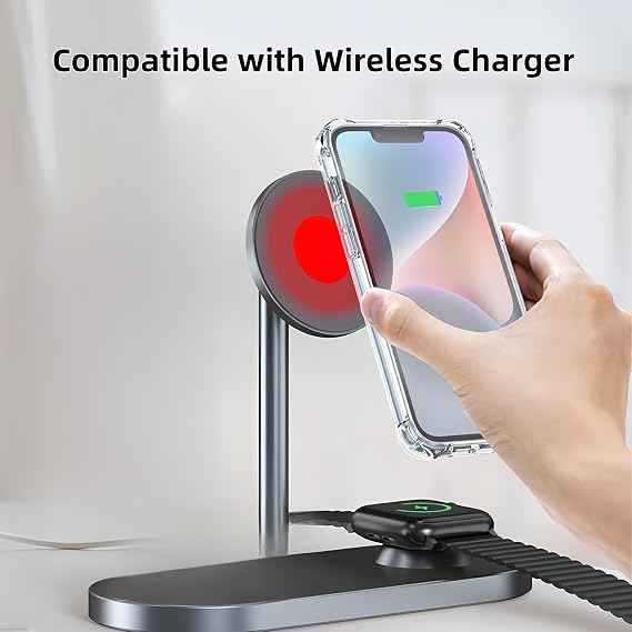 Totill 4 in 1 Case for iPhone 15 plus with [3 Pack] Tempered Glass Screen Protectors, Crystal Clear Phone Cover, Scratchproof and Shockproof, Compatible with Wireless Charger and Bike Phone Holder
