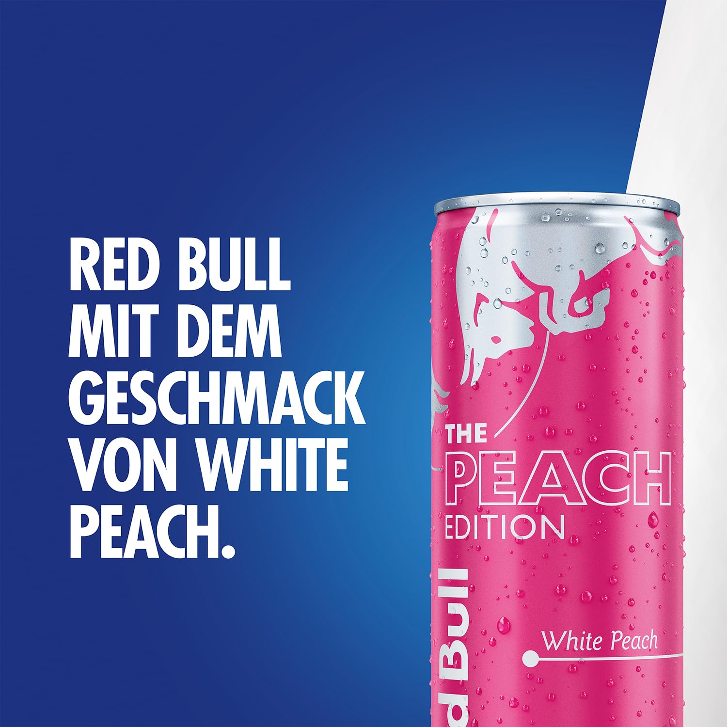 Red Bull Energy Drink Peach Edition - 24er Palette Dosen - Getränke mit White Peach Geschmack, EINWEG (24 x 250 ml)