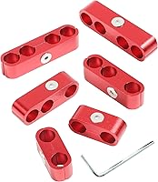 Vista 1 de Kit de separadores de cable de bujía, kit de aluminio de separadores de cable de bujía, divisor de cable de enchufe, separadores de alambre