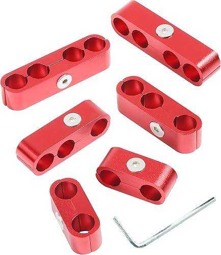 Kit de separadores de cable de bujía, kit de aluminio de separadores de cable de bujía, divisor de cable de enchufe, separadores de alambre de