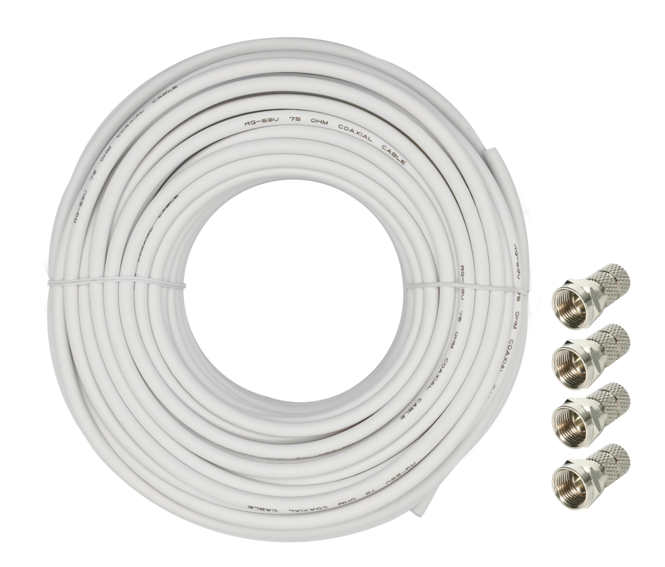 Câble satellite 6 mm anti-interférence de 25m pour image HD - 2