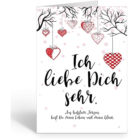 Grosse Xxl Karte Mit Umschlag A4 Motiv Ich Liebe Dich Sehr Hangende Herzen Edle Design Klappkarte Hochzeit Liebe Hochzeitstag Valentinstag Heiratsantrag Edle Maxi Karte Amazon De Burobedarf Schreibwaren