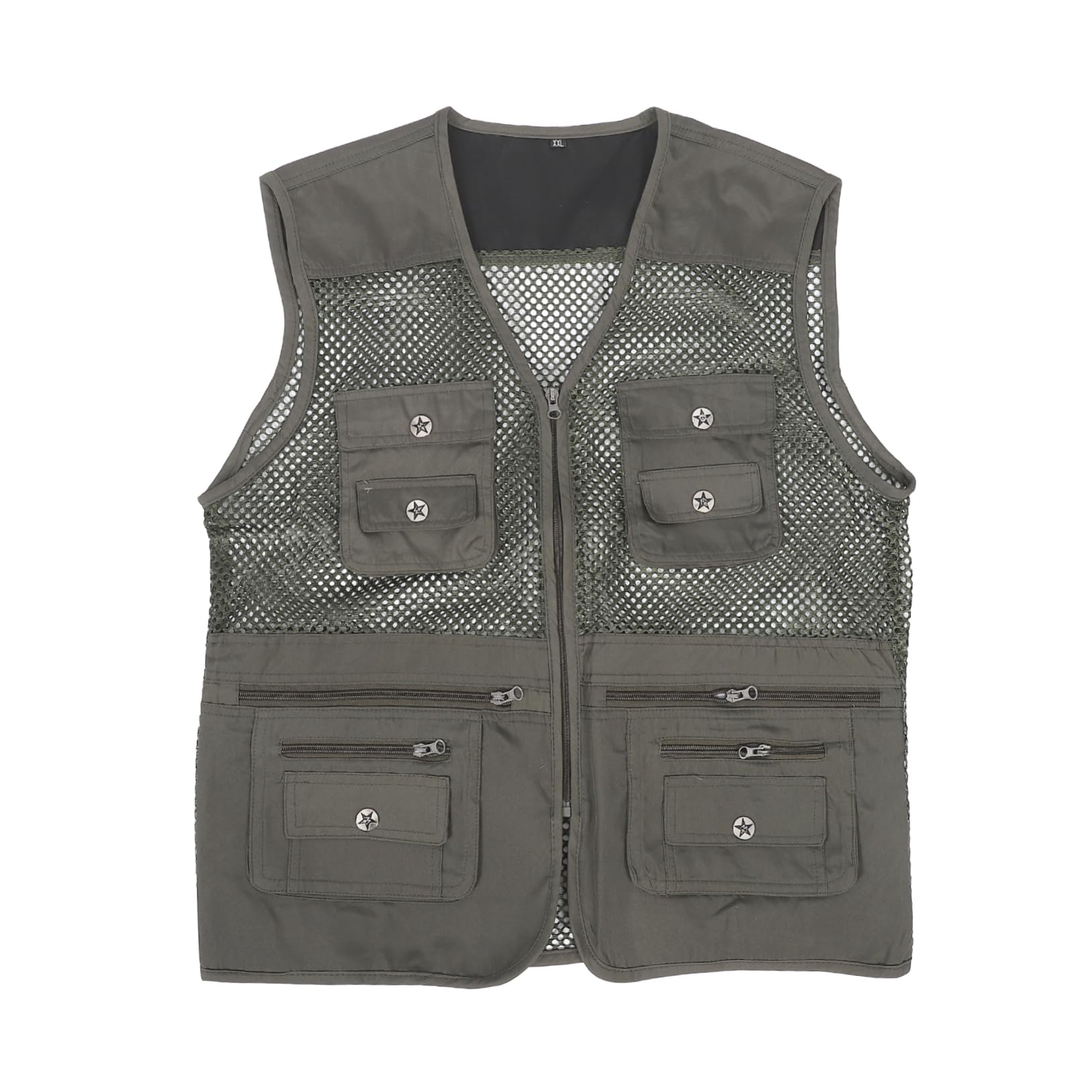 BESPORTBLE Djustable Storage Pouches Vest Men's Portable Outdoor Vest for Hiking Fly Fishing and Camping