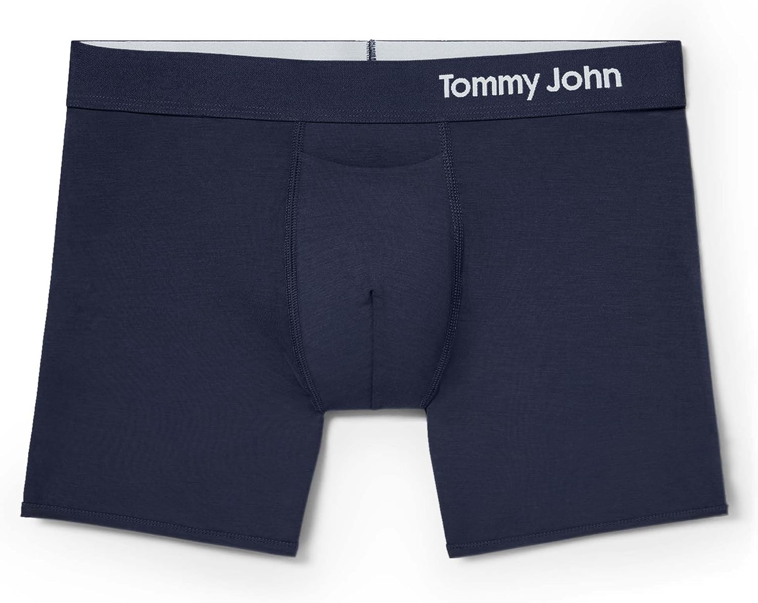 Tommy John Men’s Trunk 4" Underwear, Supima Cool Cotton Boxer Briefs with Supportive Contour Pouch, Soft Breathable Waistband