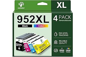 952XL Ink Cartridges 4-Pack for HP Officejet Pro Printers
