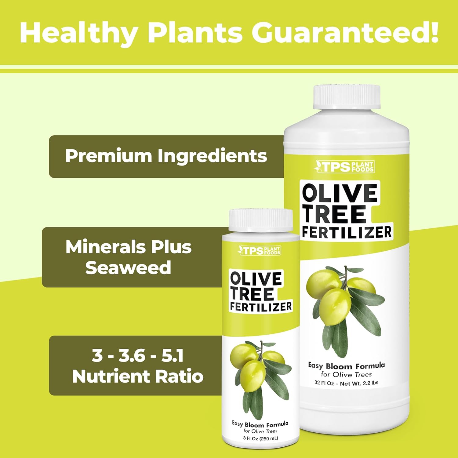 Olive Tree Fertilizer – Liquid Plant Food for Bigger Harvests & Stronger Trees, 32 oz
