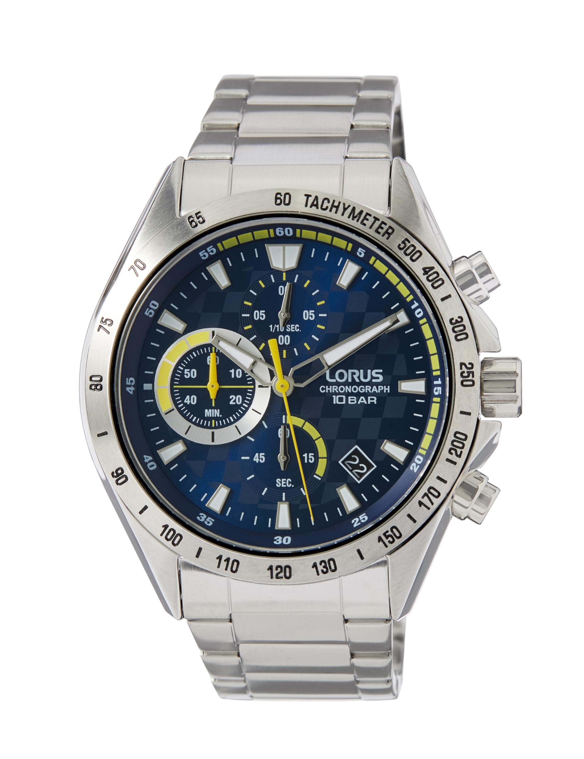 Lorus Mężczyźni Zegarek, Niebieski, 43.5mm