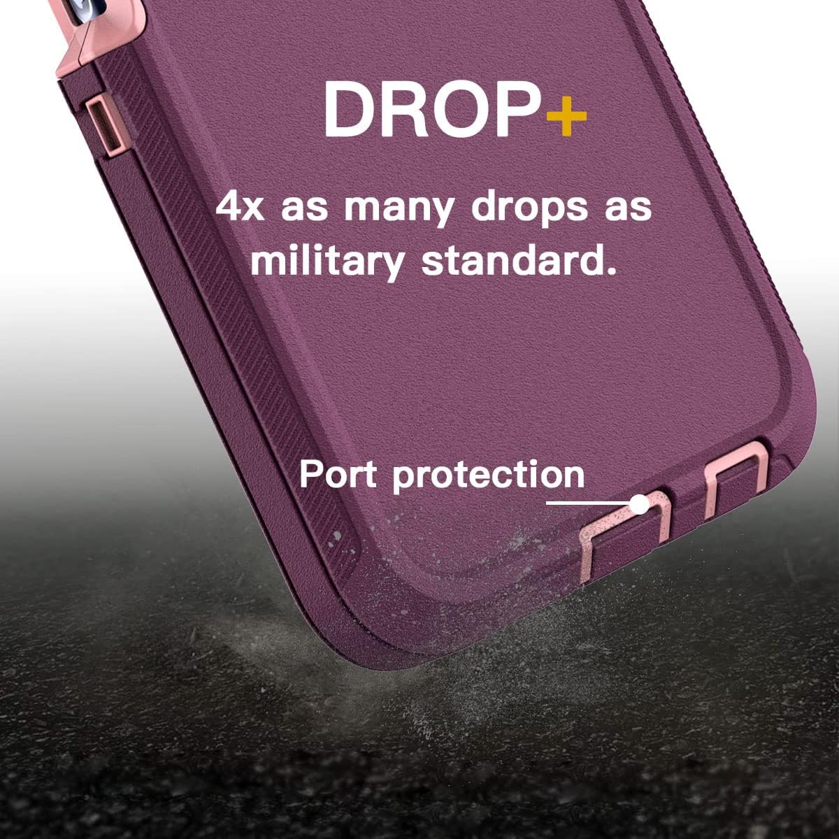 AICase for Galaxy A03S Case,Heavy Duty Drop Protection Full Body Rugged Shockproof/Dust Proof Military Protective Tough Durable Phone Cover for Samsung Galaxy A03S(US Version) image 4